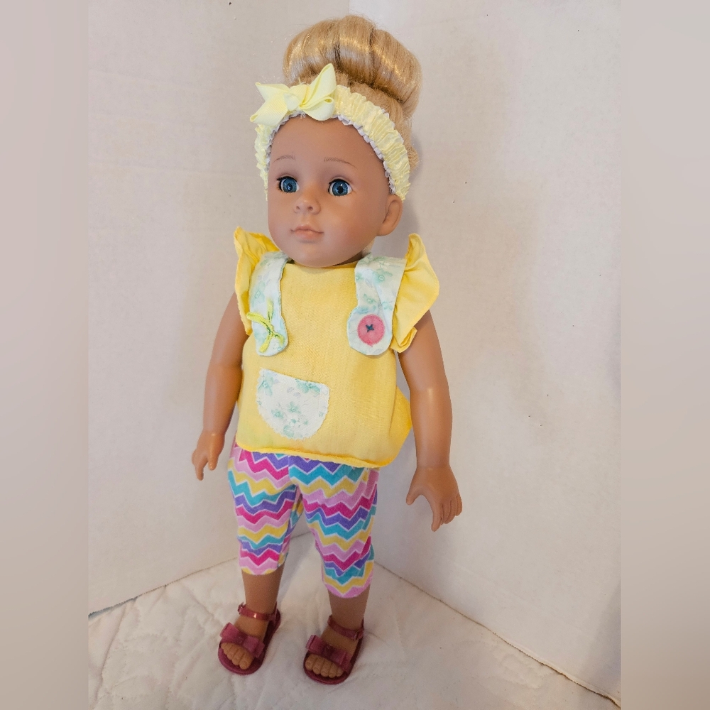 KINGSTATE 18" DOLL WITH 4PC OUTFIT